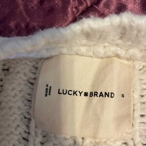 Lucky Brand Cream Knit Pullover